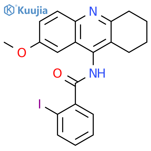 Benzamide, 2-iodo-N-(1,2,3,4-tetrahydro-7-methoxy-9-acridinyl)- structure