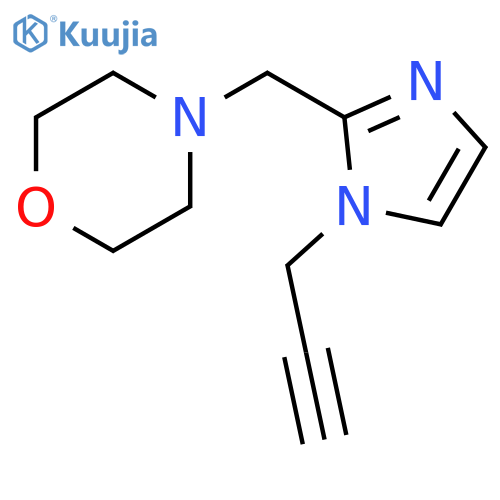 4-{1-(prop-2-yn-1-yl)-1H-imidazol-2-ylmethyl}morpholine structure