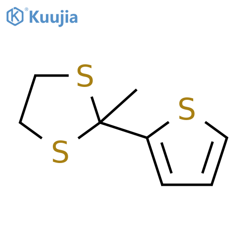 2-methyl-2-(thiophen-2-yl)-1,3-dithiolane structure