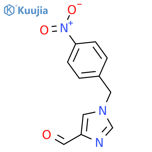 1H-IMIDAZOLE-4-CARBOXALDEHYDE, 1-[(4-NITROPHENYL)METHYL]- structure