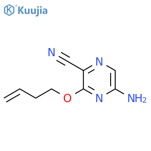 Pyrazinecarbonitrile, 5-amino-3-(3-butenyloxy)- structure