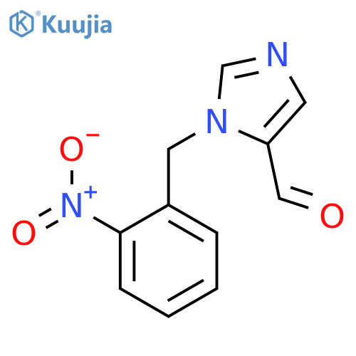 3-(2-NITRO-BENZYL)-3H-IMIDAZOLE-4-CARBALDEHYDE structure