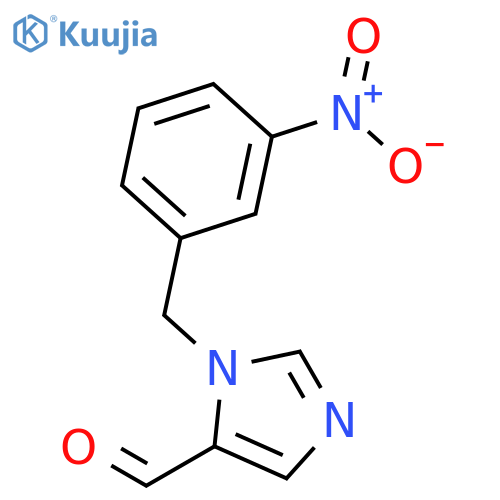 3-(3-NITRO-BENZYL)-3H-IMIDAZOLE-4-CARBALDEHYDE structure
