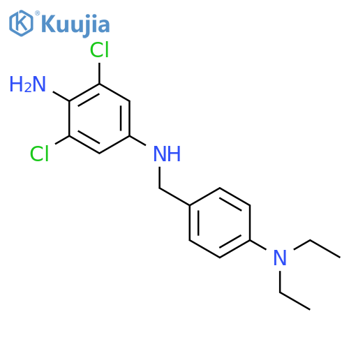 1,4-Benzenediamine, 2,6-dichloro-N4-[[4-(diethylamino)phenyl]methyl]- structure