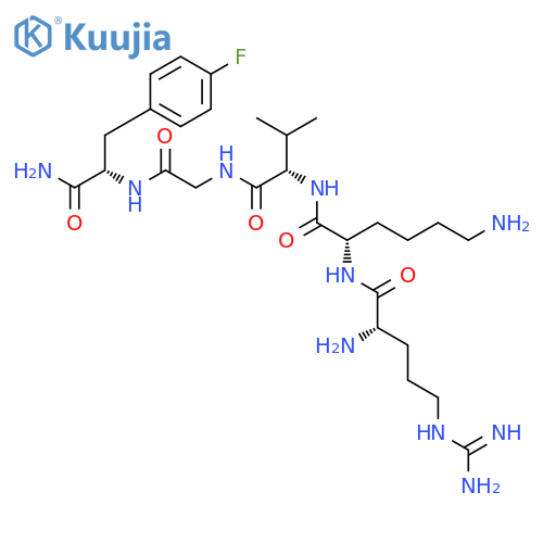 L-Phenylalaninamide, L-arginyl-L-lysyl-L-valylglycyl-4-fluoro- structure