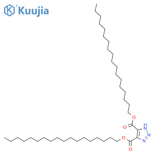 1H-1,2,3-Triazole-4,5-dicarboxylic acid, dioctadecyl ester structure