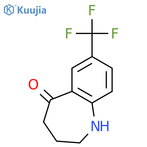 7-(Trifluoromethyl)-3,4-dihydro-1H-benzo[b]azepin-5(2H)-one structure