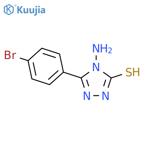 4-amino-5-(4-bromophenyl)-4H-1,2,4-triazole-3-thiol structure