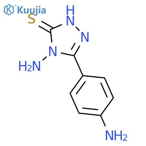 3H-1,2,4-Triazole-3-thione, 4-amino-5-(4-aminophenyl)-2,4-dihydro- structure