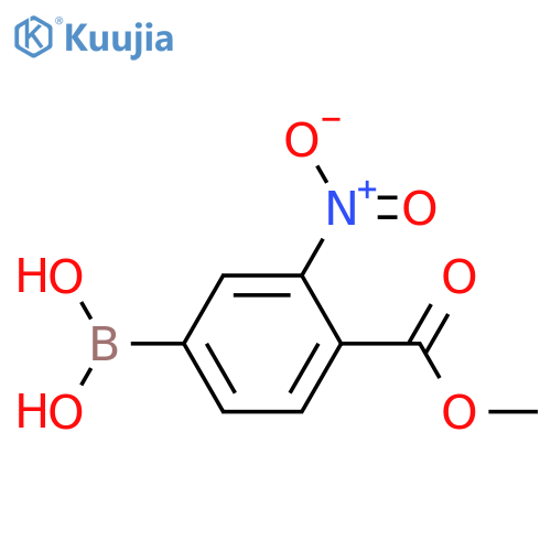 (4-(Methoxycarbonyl)-3-nitrophenyl)boronic acid structure