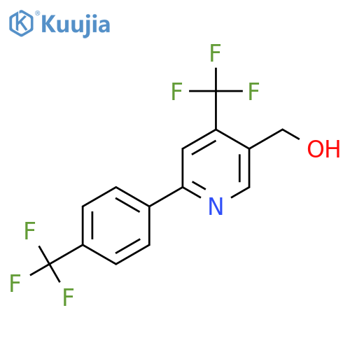 3-Pyridinemethanol, 4-(trifluoromethyl)-6-[4-(trifluoromethyl)phenyl]- structure