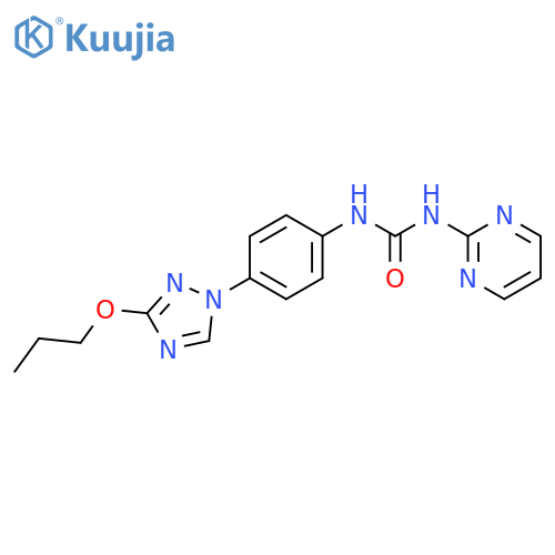 Urea, N-[4-(3-propoxy-1H-1,2,4-triazol-1-yl)phenyl]-N'-2-pyrimidinyl- structure