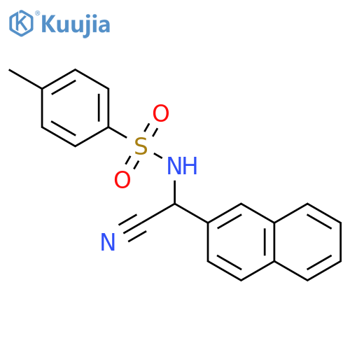 Benzenesulfonamide, N-(cyano-2-naphthalenylmethyl)-4-methyl- structure