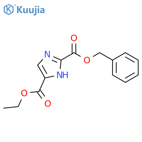 1H-Imidazole-2,4-dicarboxylic acid, 4-ethyl 2-(phenylmethyl) ester structure