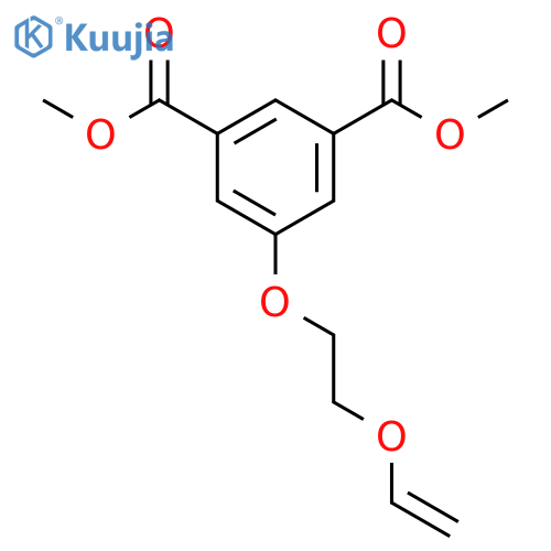 1,3-BENZENEDICARBOXYLIC ACID, 5-[2-(ETHENYLOXY)ETHOXY]-, DIMETHYL ESTER structure