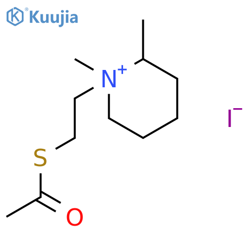 Piperidinium, 1-[2-(acetylthio)ethyl]-1,2-dimethyl-, iodide structure