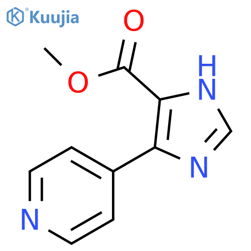 4-(4-pyridinyl)-1H-Imidazole-5-carboxylic acid methyl ester structure