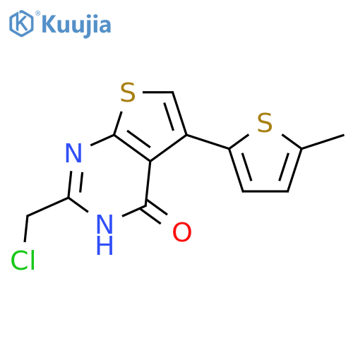 2-(Chloromethyl)-5-(5-methylthiophen-2-yl)-3H,4H-thieno2,3-dpyrimidin-4-one structure