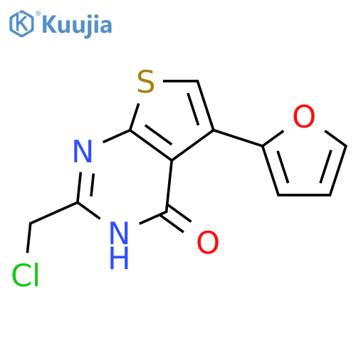 2-(Chloromethyl)-5-(furan-2-yl)-3H,4H-thieno2,3-dpyrimidin-4-one structure