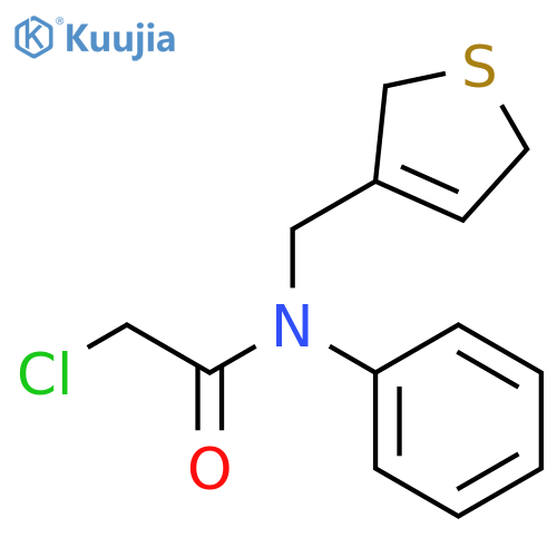 2-chloro-N-(2,5-dihydrothiophen-3-yl)methyl-N-phenylacetamide structure