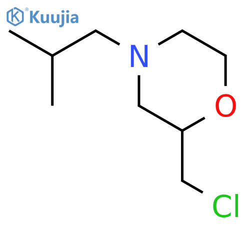2-(chloromethyl)-4-(2-methylpropyl)morpholine structure
