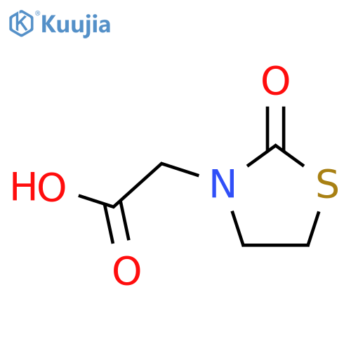 2-(2-oxo-1,3-thiazolidin-3-yl)acetic acid structure