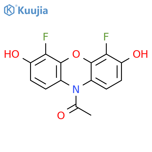 10H-Phenoxazine-3,7-diol, 10-acetyl-4,6-difluoro- structure