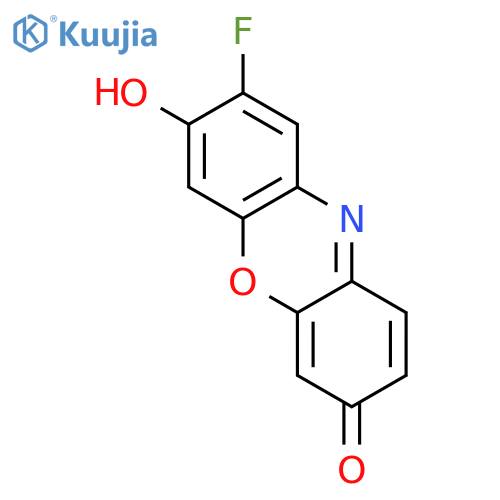 3H-Phenoxazin-3-one, 8-fluoro-7-hydroxy- structure