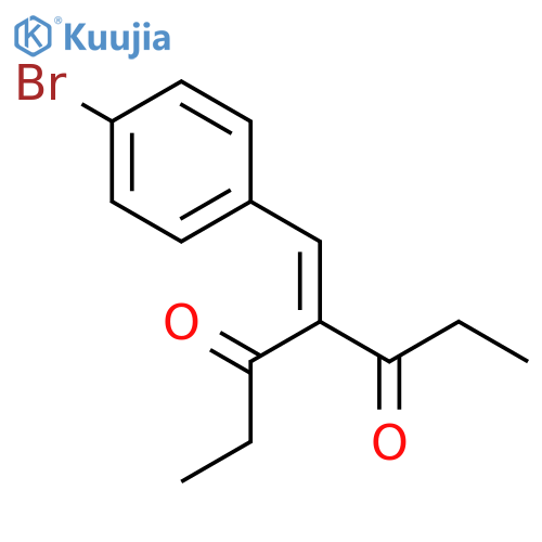 3,5-HEPTANEDIONE, 4-[(4-BROMOPHENYL)METHYLENE]- structure