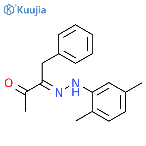 2,3-BUTANEDIONE, 1-PHENYL-, 2-[(2,5-DIMETHYLPHENYL)HYDRAZONE] structure