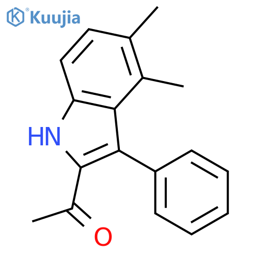 Ethanone, 1-(4,5-dimethyl-3-phenyl-1H-indol-2-yl)- structure