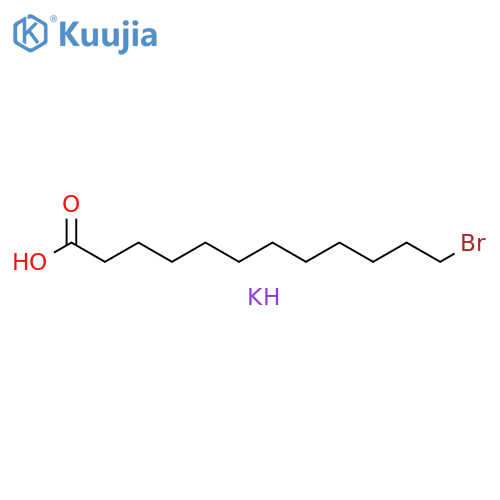 Dodecanoic acid, 12-bromo-, potassium salt (1:1) structure