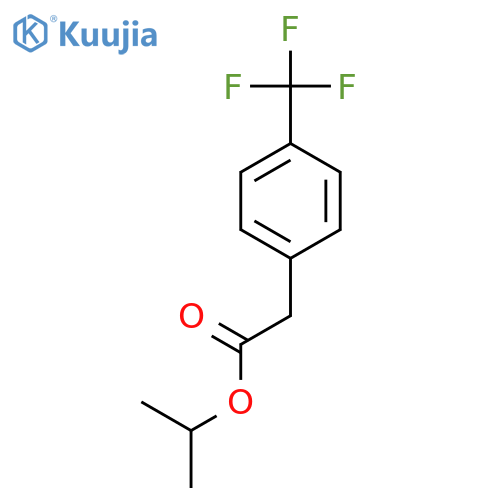 BENZENEACETIC ACID, 4-(TRIFLUOROMETHYL)-, 1-METHYLETHYL ESTER structure
