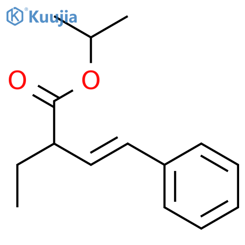3-Butenoic acid, 2-ethyl-4-phenyl-, 1-methylethyl ester, (3E)- structure