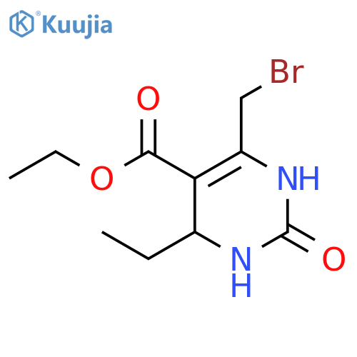 ethyl 6-(bromomethyl)-4-ethyl-2-oxo-1,2,3,4-tetrahydropyrimidine-5-carboxylate structure