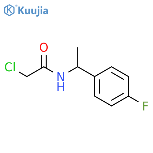 2-chloro-N-1-(4-fluorophenyl)ethylacetamide structure