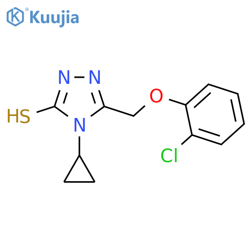 5-(2-Chlorophenoxymethyl)-4-cyclopropyl-4H-1,2,4-triazole-3-thiol structure