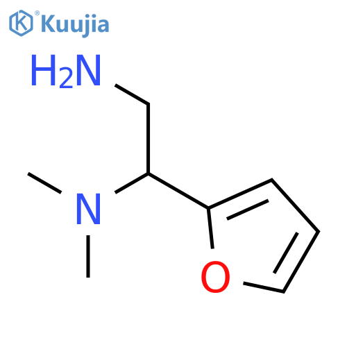 2-amino-1-(furan-2-yl)ethyldimethylamine structure