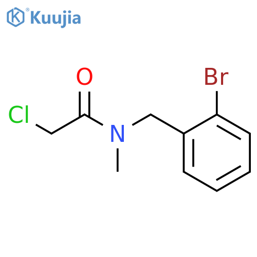 N-(2-Bromophenyl)methyl-2-chloro-N-methylacetamide structure