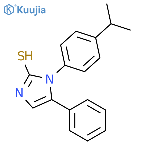 5-Phenyl-1-4-(propan-2-yl)phenyl-1H-imidazole-2-thiol structure