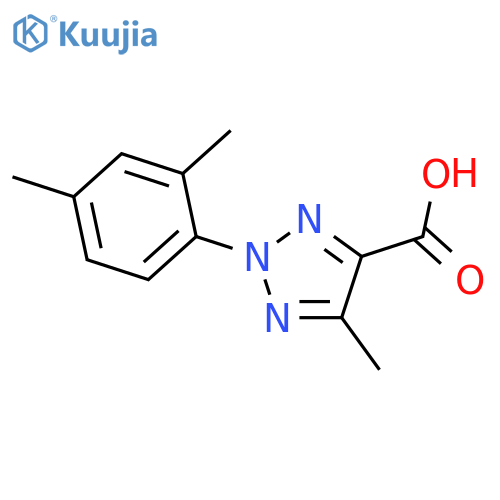 2-(2,4-dimethylphenyl)-5-methyl-2H-1,2,3-triazole-4-carboxylic acid structure