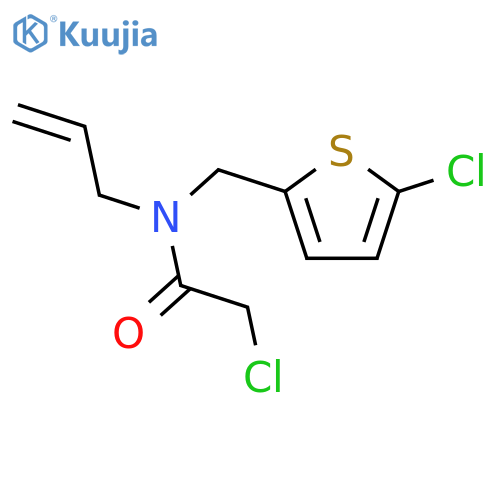 2-chloro-N-(5-chlorothiophen-2-yl)methyl-N-(prop-2-en-1-yl)acetamide structure