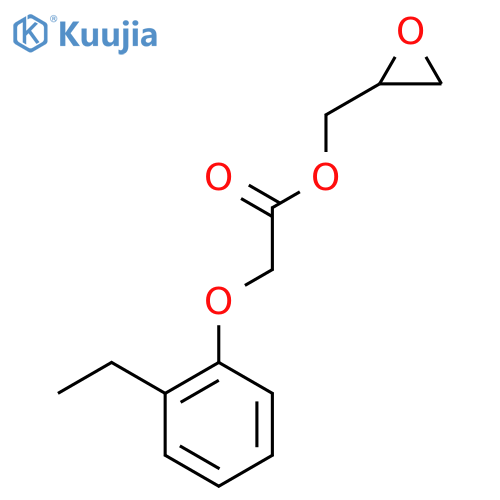 (oxiran-2-yl)methyl 2-(2-ethylphenoxy)acetate structure