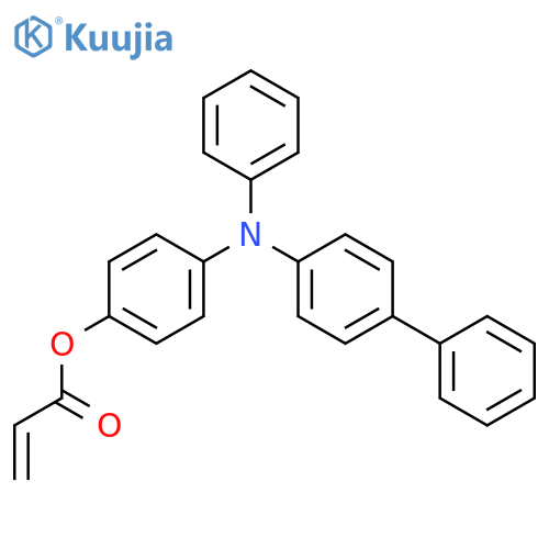 2-Propenoic acid, 4-([1,1'-biphenyl]-4-ylphenylamino)phenyl ester structure