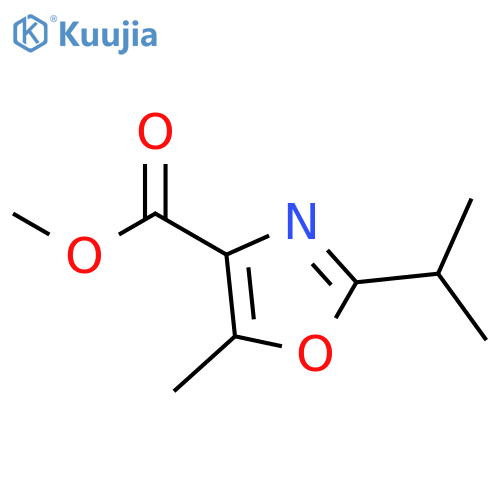 4-OXAZOLECARBOXYLIC ACID, 5-METHYL-2-(1-METHYLETHYL)-, METHYL ESTER structure