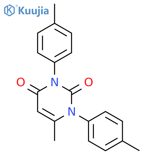 2,4(1H,3H)-PYRIMIDINEDIONE, 6-METHYL-1,3-BIS(4-METHYLPHENYL)- structure