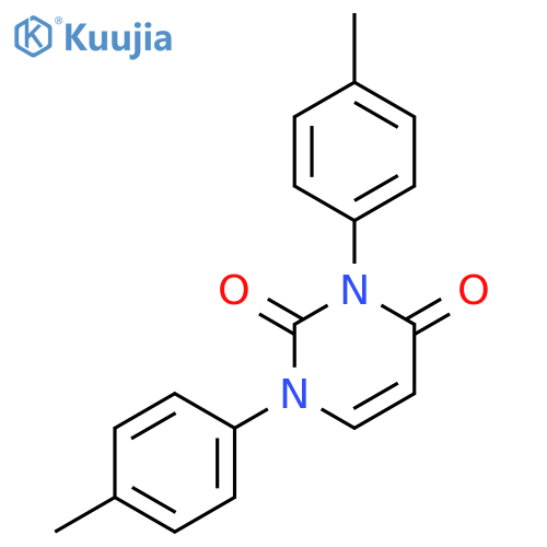 2,4(1H,3H)-Pyrimidinedione, 1,3-bis(4-methylphenyl)- structure