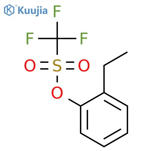 Methanesulfonic acid, trifluoro-, 2-ethylphenyl ester structure