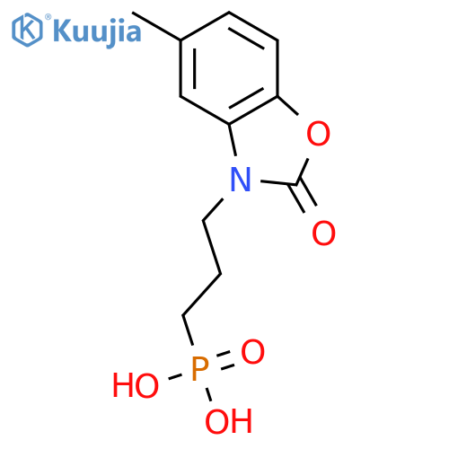 Phosphonic acid, [3-(5-methyl-2-oxo-3(2H)-benzoxazolyl)propyl]- structure