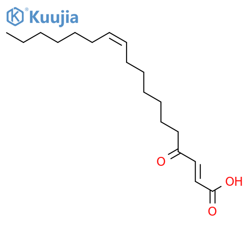 2,11-Octadecadienoic acid, 4-oxo-, (2E,11Z)- structure
